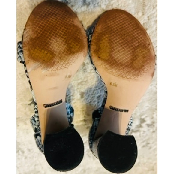 Gianni Bini Linyanne Snake Print Ankle Strap Block Heel Sandals Women's‎ 6.5M - Picture 6 of 8